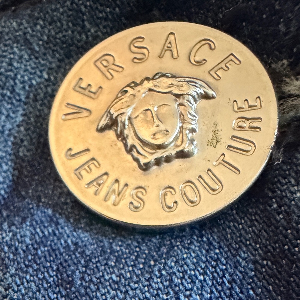 Versace Jeans Couture 90s Vintage Medusa Straight Leg Jeans 31 Like new - Picture 4 of 15